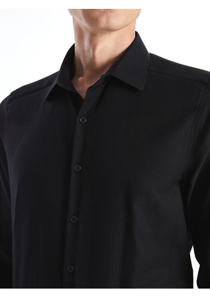 Yeni Sezon Slim Fit Uzun Kollu Oxford Erkek Gomlek - S50570Z8 modelleri