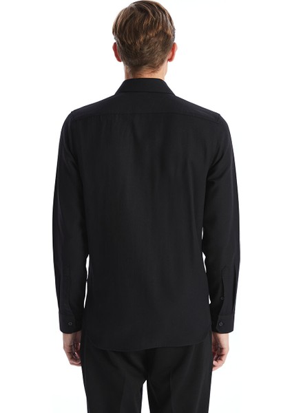 Yeni Sezon Slim Fit Uzun Kollu Oxford Erkek Gomlek - S50570Z8 fırsatları