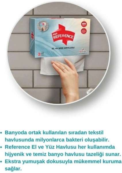 Kutu El ve Yüz Havlusu 2 KATLI 100LÜ modelleri