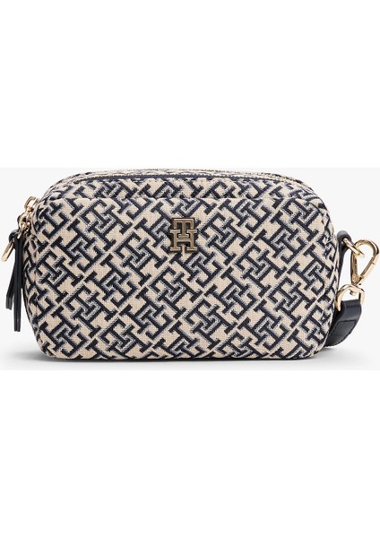 Th Jacquard Camera Bag Kadın Mavi Çanta AW0AW17443DW6