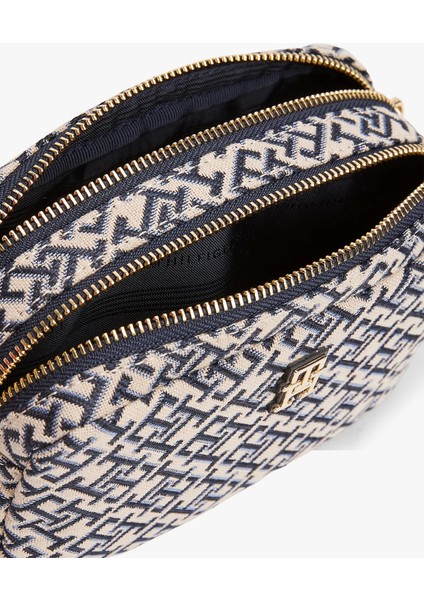Th Jacquard Camera Bag Kadın Mavi Çanta AW0AW17443DW6