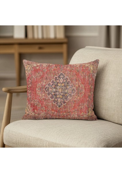 Canlı Boho Desenli Yastık Kılıfı Kare