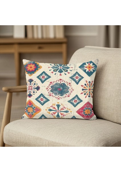 Geleneksel Türk Motifli Yastık Kılıfı