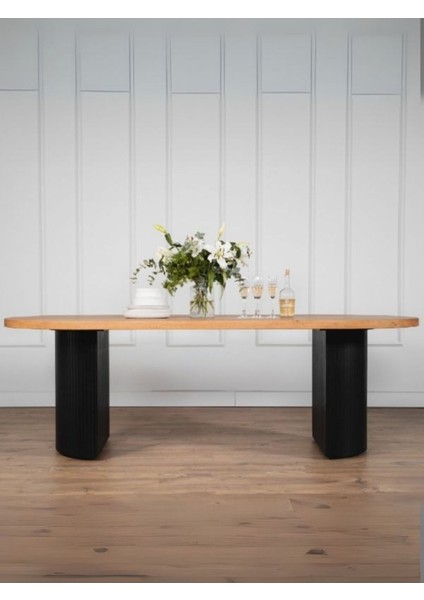 Zeno Ahşap Bohem Yemek Masası 90X200 fırsatları