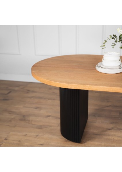 Zeno Ahşap Bohem Yemek Masası 90X200