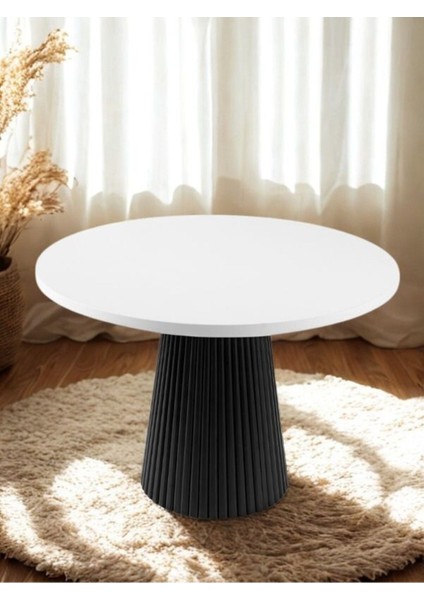 Milas Natural Ahşap Bohem Yemek Masası 110X110 fırsatları
