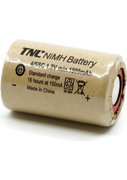 4/5sc 1.2V 1500MAH Nicd Şarjlı Matkap Pili