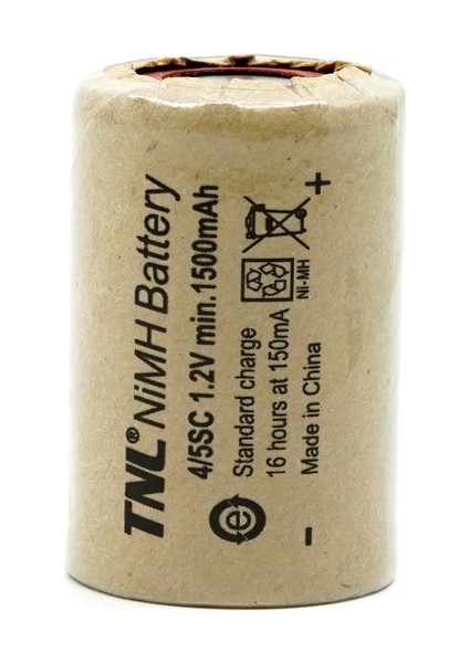4/5sc 1.2V 1500MAH Nicd Şarjlı Matkap Pili