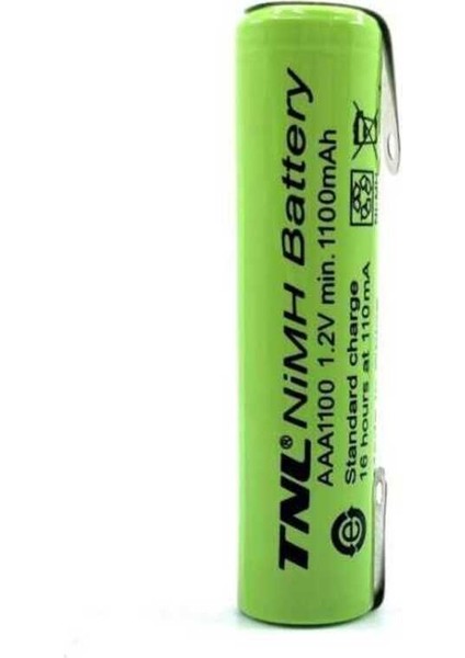 1100MAH Aaa Ni-Mh Ince Başlıksız Puntalı Pil
