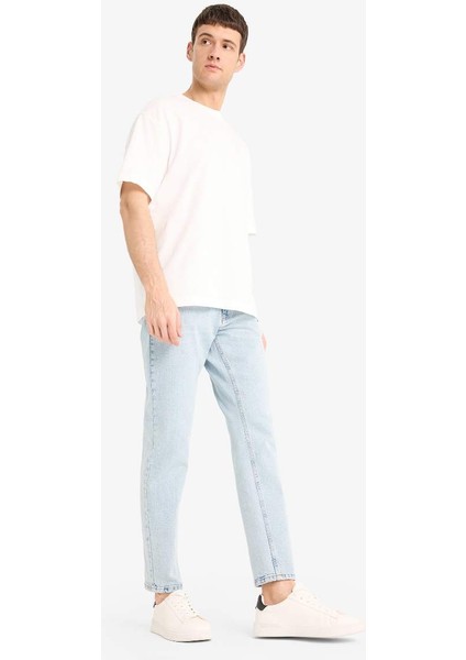 Yeni Sezon Slim Tapered Fit Dar Kalıp Normal Bel Daralan Paça Jean Pantolon fırsatları