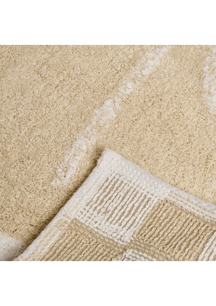 Soft Palm Tufting Banyo Paspası - Bej - 60X90 cm indirimleri