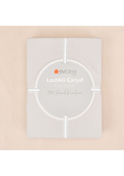 Soft Basic Çift Kişilik Lastikli Çarşaf - Gri - 180X200 cm fırsatları