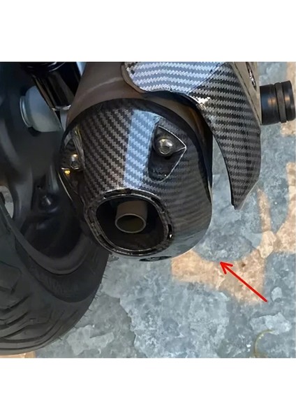 Honda Pcx 125 2021-2025 Egzoz Kapağı Ucu karbon