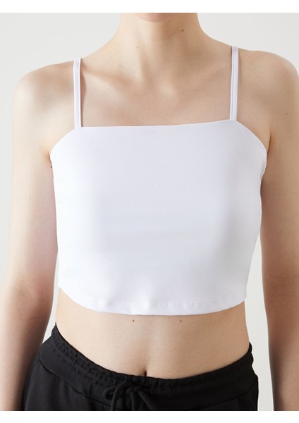 Yeni Sezon Kare Yaka Askili Kadin Crop - S5GK01Z8 modelleri