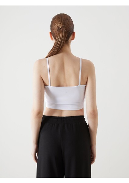 Yeni Sezon Kare Yaka Askili Kadin Crop - S5GK01Z8 fırsatları