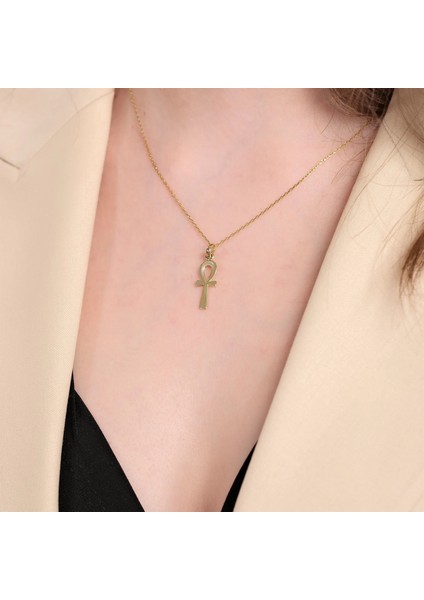 Ilk Göz Ağrım 14 Ayar Altın Kolye