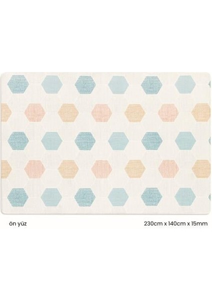 Pastel Honeycomb Oyun Matı ve Halısı 230cm x 140cm, 15 mm fiyatları