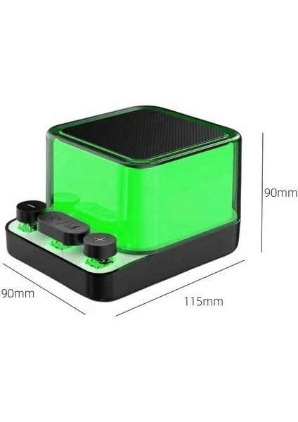 Rgb Işıklı Kablosuz Şarj Bluetooth Hoparlör Speaker Fm Radyo /sd Kart 5W 80DB