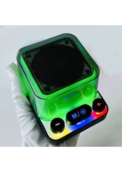 Rgb Işıklı Kablosuz Şarj Bluetooth Hoparlör Speaker Fm Radyo /sd Kart 5W 80DB