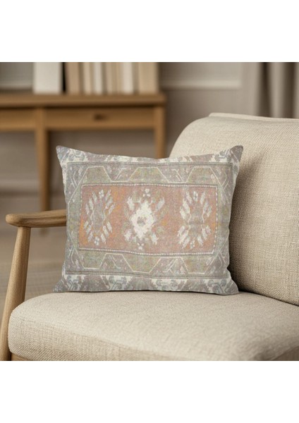 Vintage Halı Desenli, Çift Yüzlü Kırlent Kılıfı modelleri