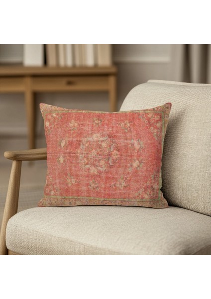 Vintage Motif Etnik Desenli Baskı Kırlent Kılıfı