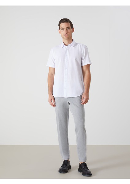 Yeni Sezon Regular Fit Kisa Kollu Poplin Erkek Gomlek - S5JQ67Z8
