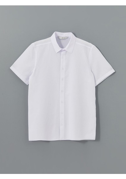 Yeni Sezon Regular Fit Kisa Kollu Poplin Erkek Gomlek - S5JQ67Z8