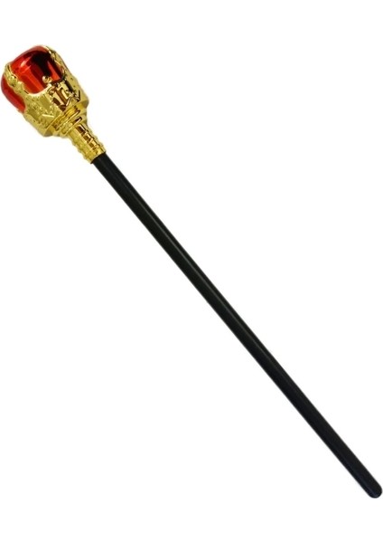 Kırmızı Topuzlu Kral Asası Kraliyet Asası 40 cm modelleri