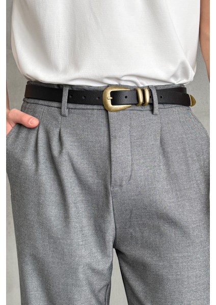 Erkek %100 Deri Old Money Kemer