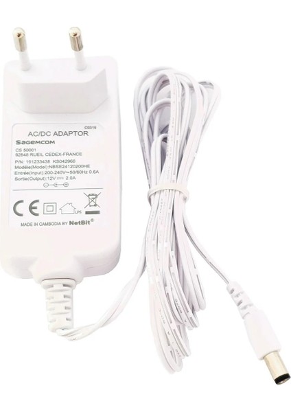 12V 2A Ac-Dc Adaptör "beyaz"