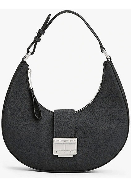 Tjw Crush Shoulder Bag Kadın Siyah Omuz Çantası AW0AW17539BDS