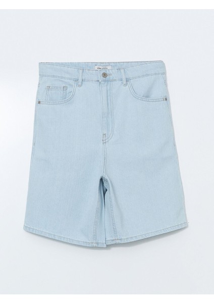 Yeni Sezon Standart Fit Kadin Jean Sort - S5FK08Z8