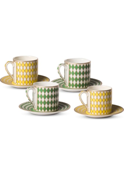 Chess Espresso Cups 4 Lü