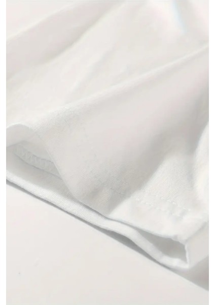 Beyaz Beyaz Beyaz 3'lü Basic Bisiklet Yaka T-Shirt fiyatları