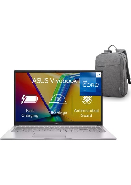 Vivobook 15 P5 Intel Core I7 1355U 40GB Ram 1tb SSD 15.6'' Full Hd WINDOWS11 Taşınabilir Bilgisayar Çanta Hediyeli