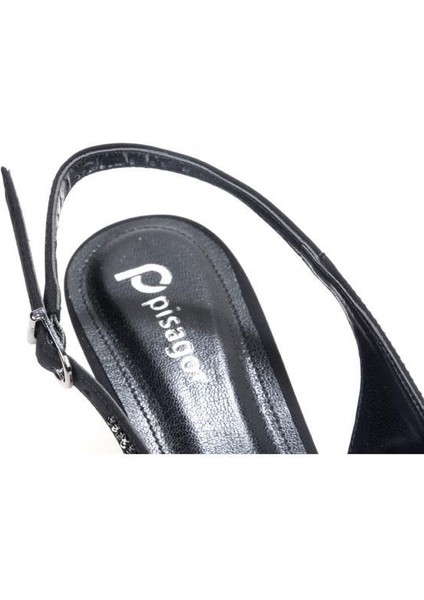 PS-32350 Kadın 4 cm Arkası Açık Taşlı Abiye Stiletto Ayakkabı indirimleri
