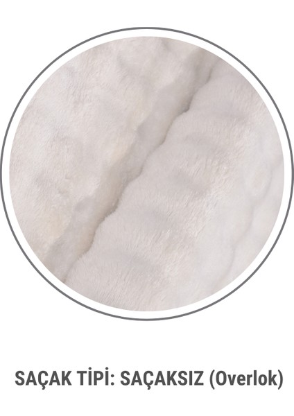 Puffy Bubble Krem Peluş Halı ve Yolluk | Kaymaz, Yıkanabilir, Ekstra Yumuşak, Dökülme Yapmaz