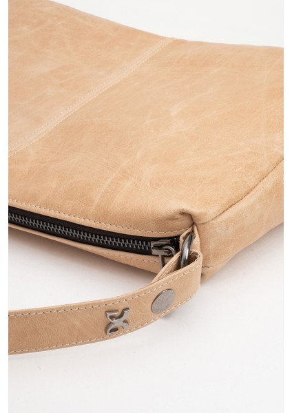 Avanos Kadın Tek Askılı El ve Omuz Çantası Gerçek Deri Bej indirimleri