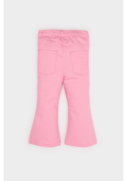 Yeni Sezon Kız Bebek Flare Fit Ispanyol Paça Gabardin Pantolon modelleri