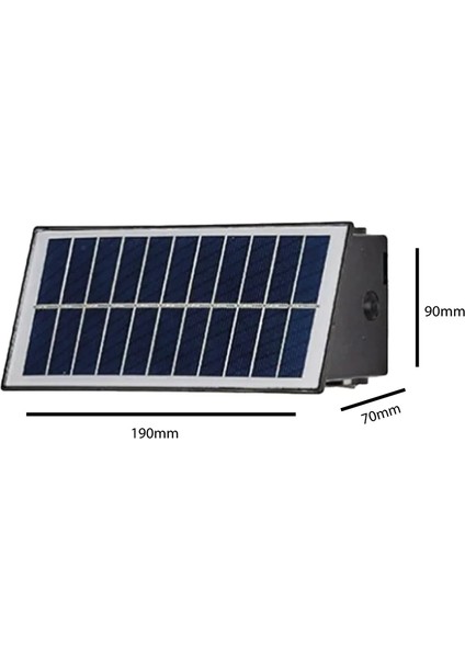 Güneş Enerjili Dış Mekân Duvar Apliği – 4 Led’li Solar Aydınlatma, Şarj Gerektirmeyen Otomatik Aplik