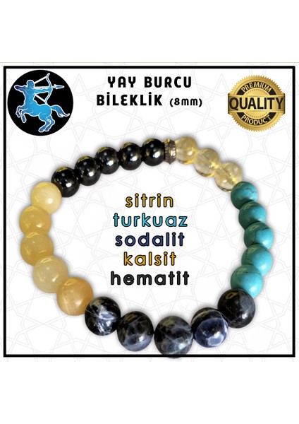 Yay Burcu Bilekliği - 8 mm