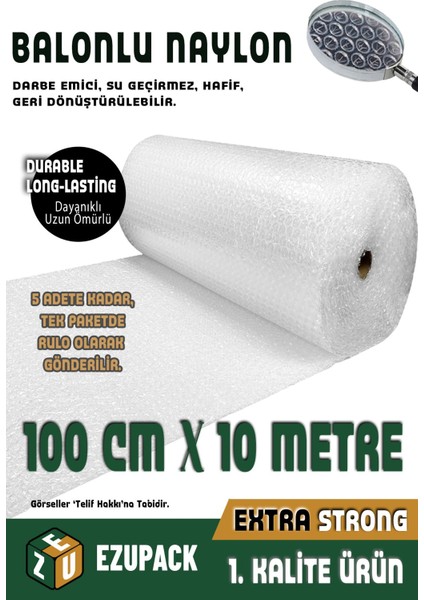 Balonlu Naylon Patpat 1 .sınıf Balonlu Poşet Patpat Havalı Naylon Pat Pat Ambalaj 100CM x 10METRE