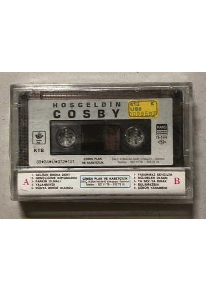 Hoşgeldin Cosby Kaset (Jelatininde Sıfır Orjinal Dönem Kağıt Baskı Kaset) fiyatları