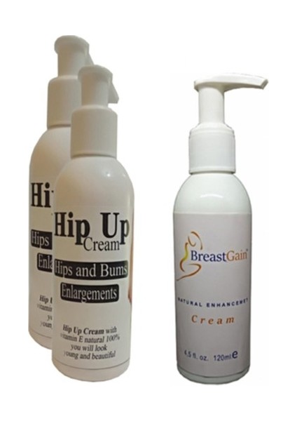Hintohu Hipup Kalça Kaldırma Krem 120 ml 2AD+BREASTGAIN Toparlayıcı Göğüs Bak