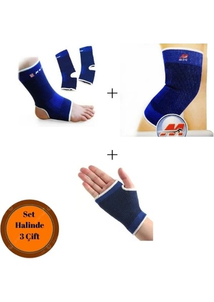 Sporcu El + Ayak + Dizlik Set