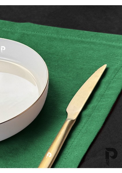 Zümrüt Yeşili Kumaş Peçete Daily Serisi Kadife Görünümlü modelleri