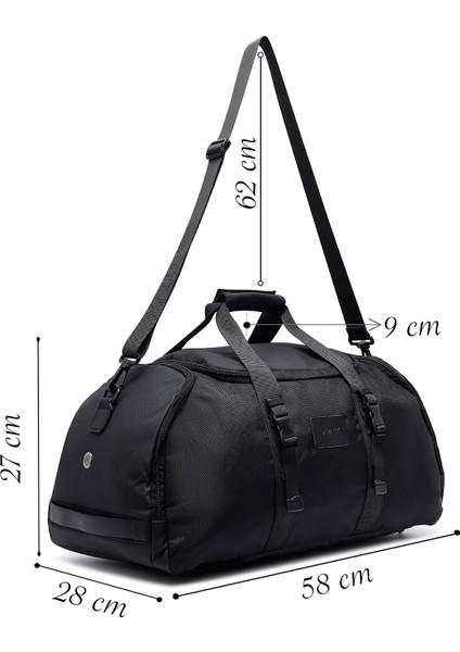 Erkek Siyah Kumaş Seyahat Çantası 25SBD30366F fiyatları