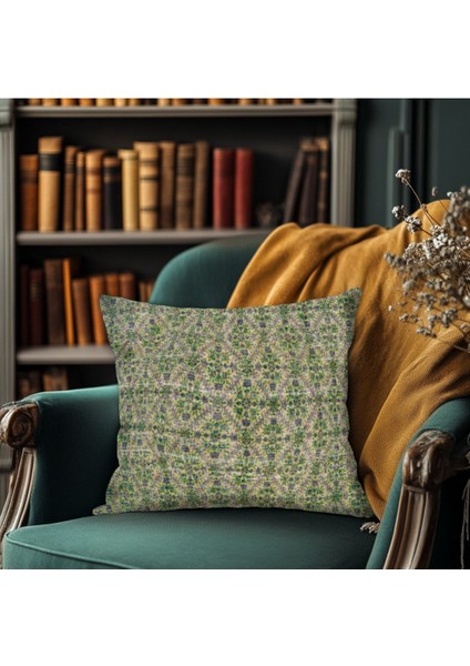 Vintage Motif Etnik Desenli Baskı Kırlent Kılıfı