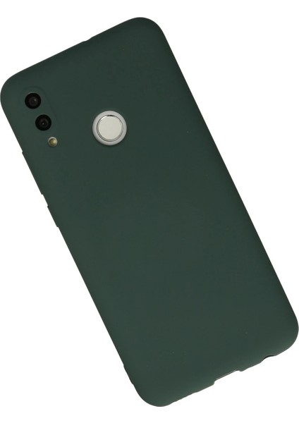 Huawei P Smart 2019 Kılıf Nano Içi Kadife Silikon - Koyu Yeşil Bstmy