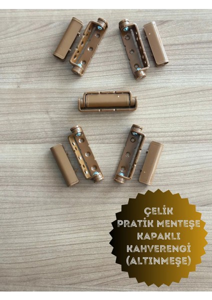 Pvc Pimapen Kapı Pencere Pratik Çelik Menteşe 80MM Kahve/altınmeşe modelleri
